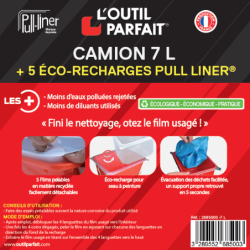 Camion à peinture en plastique Pull Liner - L'Outil Parfait - 7 litres - Avec 5 éco-recharges