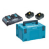Pack Énergie 18 V Li-Ion Makita avec 2 batteries 5 Ah + chargeur double + coffret MAKPAC