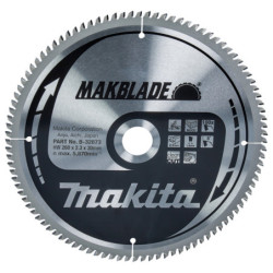 Lame Makita carbure Makblade bois diamètre 260 mm alésage 30 mm 100 dents