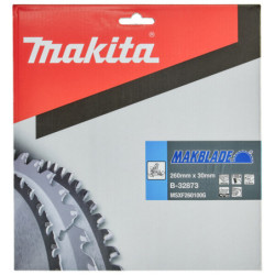 Lame Makita carbure Makblade bois diamètre 260 mm alésage 30 mm 100 dents