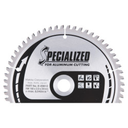 Lame au carbure diamètre 190 mm alésage 20 mm 60 dents alu/pvc pour scie stationnaire