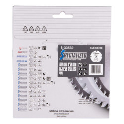Lame carbure spéciale bois diamètre 136 mm alésage 20 mm 16 dents pour scie circulaire sur batterie
