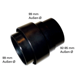 Adaptateur universel Metabo pour anneau de raccordement ou tubulure d'aspiration DH 330