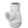 Siphon de bidet à petit culot 1 1/4 33x42 diamètre 32mm hauteur réglable plastique blanc