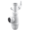 Siphon évier réglable avec 2 prises pour machine à laver 1''1/2