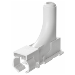 Sortie de dalle simple pour tube PER de 12 à 16 mm de diamètre - Plastique - Blanc