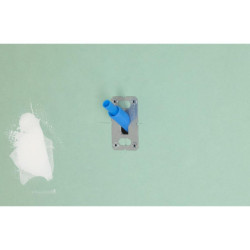 Platine simple PER à sertir pour robinet mural Kit Fix System diamètre 16 mm sortie femelle 15x21mm