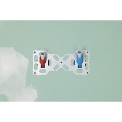 Platine de fixation murale double pour multicouche à sertir diamètre 16 - 3/4M