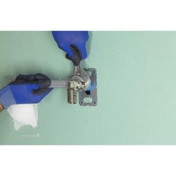 Platine de fixation murale pour tube multicouche - Diamètre 16 mm - Sortie F 15 x 21 - Métal
