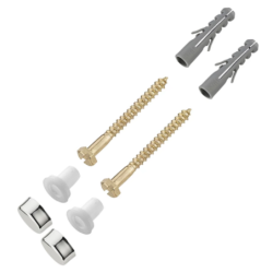 Fixation bidet/WC tirefond 6x70mm - Lot de 2