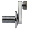 Raccord excentré 40mm M 1/2 - M 3/4 chromé avec rosace
