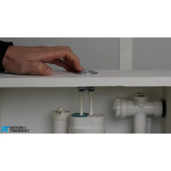 Ensemble Chasse d'Eau Robinet Flotteur + Mécanisme WC à Bouton Poussoir 3/6 Litres