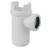 Siphon pour groupe de sécurité - Diamètre 32 mm - Filetage F 26 x 34 - Plastique - Blanc