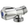 Robinet équerre à clapet pour machine à laver - M 15 x 21 - M 20 x 27 - Laiton
