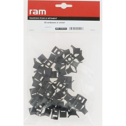 Embase pour colliers d'installation électrique - Largeur 150 - Longueur 50 mm - Sachet de 50