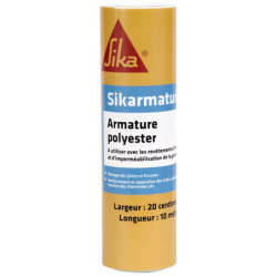 Armature polyester renforcement d’étanchéité carrelage et tuiles rouleau 10m x 20 cm Sika