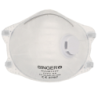 Masque anti poussière SINGER usage unique FFP2 NR D avec Valve (boîte de 10)