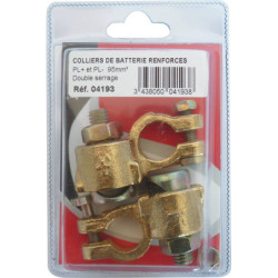 Collier de batterie double serrage renforcé PL