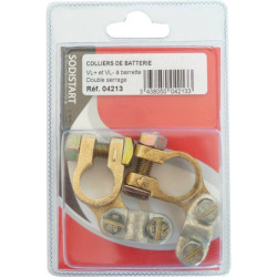 Cosse à barrette double serrage VL - Blister de 2