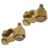 Collier de batterie à double serrage PL+ PL- renforcé lot de 2