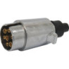 Prise remorque mâle - 12/24V - 7 broches métalliques