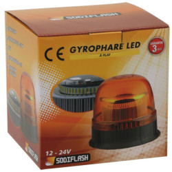 Gyrophare LED double flash base 12/24V