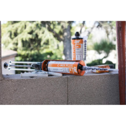 Cartouche scellement chimique C MIX Plus pierre 300 ml + 2 buses