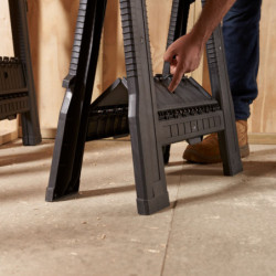 Tréteaux pliables Stanley charge maximale 450 kg lot de 2 pièces