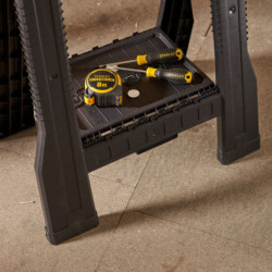 Tréteaux pliables Stanley charge maximale 450 kg lot de 2 pièces