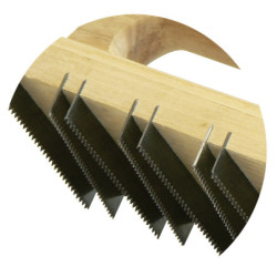 Chemin de fer 6 lames dantées longueur 250 mm
