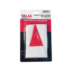 Poche à joint conique en toile PVC Taliaplast modèle Eco sans embout réducteur