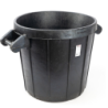 Poubelle Taliaplast caoutchouc naturel armé sans couvercle capacité 75 litres
