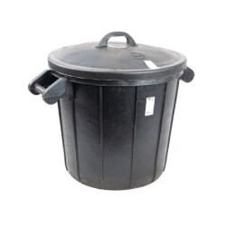 Poubelle Taliaplast caoutchouc naturel armé sans couvercle capacité 75 litres