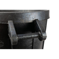 Poubelle Taliaplast caoutchouc naturel armé sans couvercle capacité 75 litres