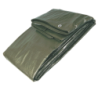 Bâche de protection renforcée en plastique 100% imperméable - Taliaplast - 8 x 10 mètres - Verte