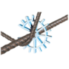 Cale à béton ronde enrobage 25mm pour fers à béton Ø 8 à 12 mm Taliaplast - Lot de 100 pièces