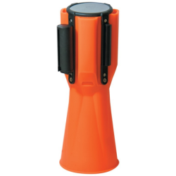 Dérouleur de ruban rouge et blanc pour cône de signalisation Sofop Taliaplast 50 mm x 3 m