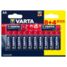 Pile Varta Longlife Max Power AA LR6 - tension 1.5V - lot de 10 + 2 offertes