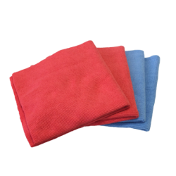 Microfibre spéciale carrosserie Aexalt lot de 2 rouges et 2 bleues 40 x 40 cm