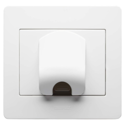 Sortie de câble DIAM2 monobloc couleur blanc