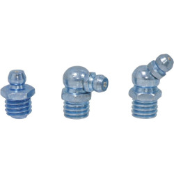 Assortiment de 110 graisseurs droit 45° et 90° en coffret plastique