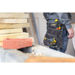 Porte outils et porte marteau cuir simple Stanley