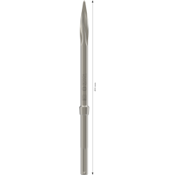 Burin RTEC pointu et trosadé SDS MAX Longueur 400mm