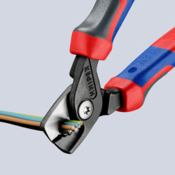 Coupe câbles StepCut Knipex 165 mm - Fils cuivre et aluminium Ø 15 mm - Poignées bi-matière