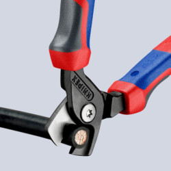 Coupe câbles StepCut Knipex 165 mm - Fils cuivre et aluminium Ø 15 mm - Poignées bi-matière