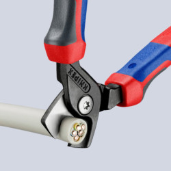 Coupe câbles StepCut Knipex 165 mm - Fils cuivre et aluminium Ø 15 mm - Poignées bi-matière