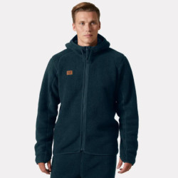 Veste polaire homme Heritage Pile zippée à capuche Navy