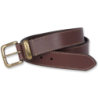 Ceinture cuir pleine fleur Jean Belt boucle simple ardillon Marron