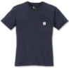 T-Shirt femme Pocket 100% coton avec poche poitrine Bleu Marine