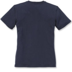 T-Shirt femme Pocket 100% coton avec poche poitrine Bleu Marine